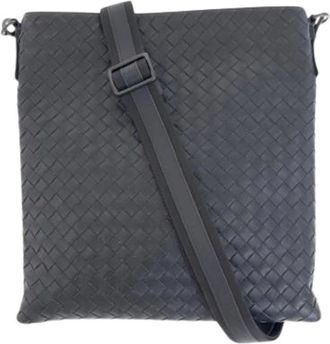 Bottega Veneta Pre-owned Pochette Schoudertas - Heren - Vintage Schoudertas - Zwart - ONE Size - Leer - Vintage