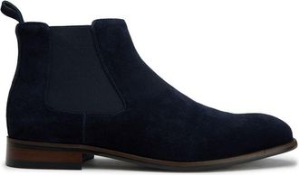 Sole Mens Ldn Amros Chelsea Boots - Blue Suede - Size UK 10