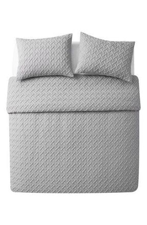 VCNY Home Nina Embossed Comforter Set - Full/Queen in Grey at Nordstrom Rack