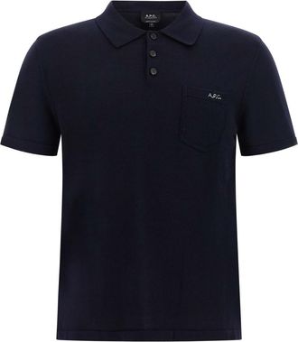A.P.C. Blue Polo Sweater