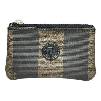 Fendi Vintage, unisex, Zwart, ONE Size, Leer, Pre-owned Vintage Portemonnee