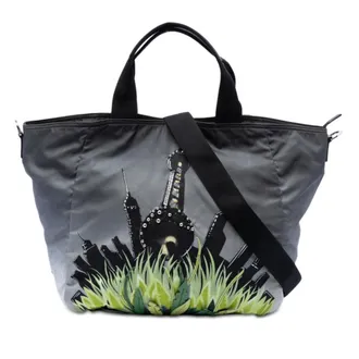 Prada Pre-owned Prada Tessuto City and Jungle Print Tote Unisex 6SKSEWM55OHX34IL
