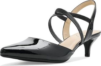 Life Stride Marcella Slingback Shoes High Womens Heels Black : 9.5 W (C), Synthetic