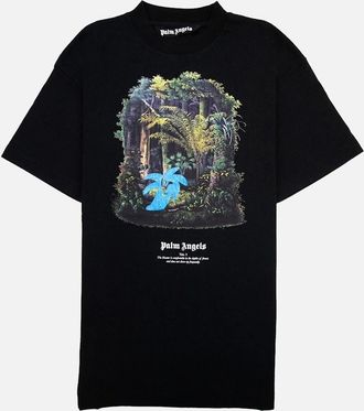Palm Angels Mens Palm Angels Hunting In The Forest T Shirt Black/light Blue - Size: 36
