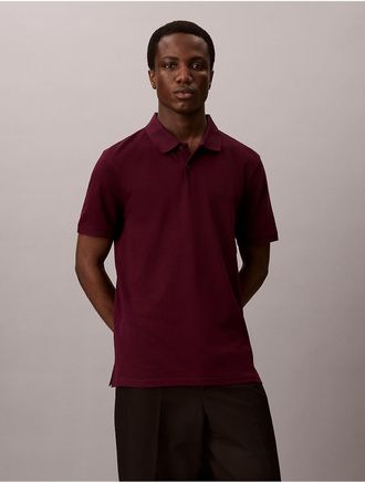 Calvin Klein Mens Liquid Touch Polo Shirt - Purple - 2XL
