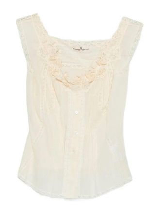 Ermanno Scervino Top With Embroidery