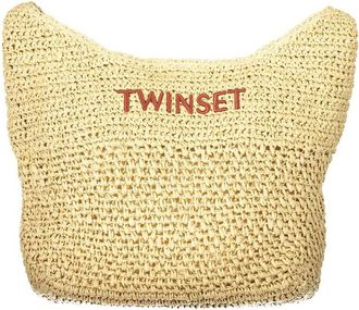 Twinset Beige Fabric Womens Bag