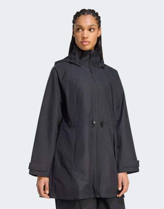 adidas City - Parka impemeabile nero
