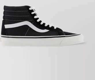 Vans canvas leather high-top sneakers