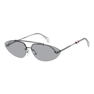 Tommy Hilfiger Sunglasses, female, Gray, Size: 69 MM Sunglasses