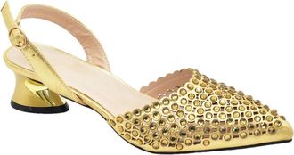 Generic Womens Shoes and Bags Match Set Sparkly Full Rhinestone Handbag Pointed Toe Thick Heel Shoes for Party Wedding