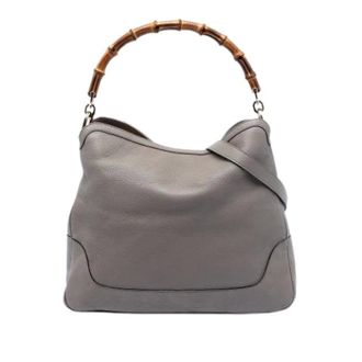 Gucci Pre-owned Handbags, female, Gray, Size: ONE SIZE Pre-owned Satchel