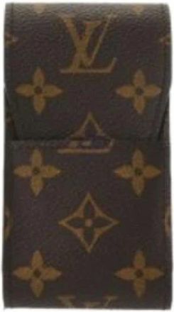 Louis Vuitton Pre-owned Accessories, female, Brown, Size: ONE SIZE Pre-owned Monogram Cigarette Case