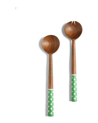 Tiramisu Resin & Wood Salad Set