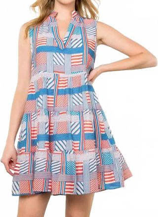 THML Clothing Striped Pattern Dress In Multicolor
