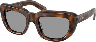Prada PR D07S 20D50Q Womens Sunglasses Tortoiseshell Size 53