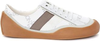 J.W.Anderson White Low-Top Stripe Accent Sneakers