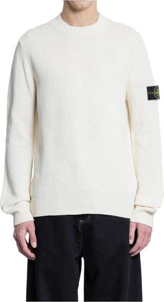 Stone Island Heren, Truien, Wit, Maat: 2XL Katoen