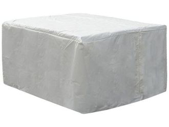 Beliani Funda de protecci&oacute;n impermeable 320 cm 120 cm 90 cm blanco