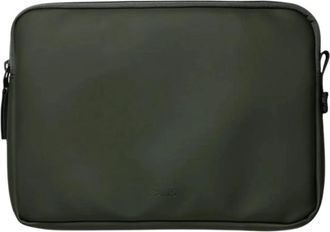 Rains Trail Laptop Case - unisex - Laptoptassen - Groen - ONE Size - Polyester - Tassen