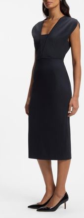 BOSS Stretch Knit Dress in Sky Captain at Nordstrom, Size 14
