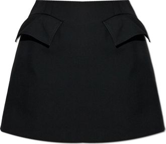 Alexander McQueen Wollen rok - Dames - Korte rokken - Zwart - XS - Wol - Rokken
