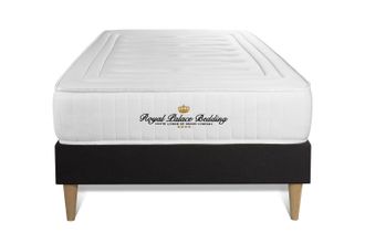 Royal Palace Bedding Royal Palace Bedding - Base Tapizada Negro + Colch&oacute;n Con Espuma Viscoel&aacute;stica 90 X 190