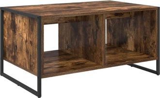 vidaXL Coffee Table Smoke Oak 80 x 50 x 40 cm Engineered Wood vidaXL