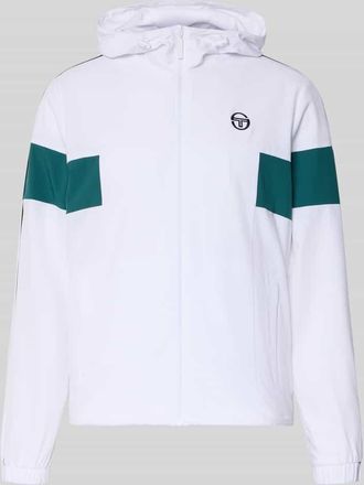 Sergio Tacchini Regular Fit Jacke mit Logo-Stitching Modell Caspio in Weiss, Gr&ouml;&szlig;e XXL