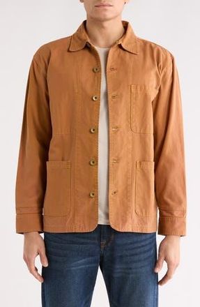 Imperfects Cunningham Organic Cotton Canvas Coat in Bourbon at Nordstrom Rack, Size Xx-Large