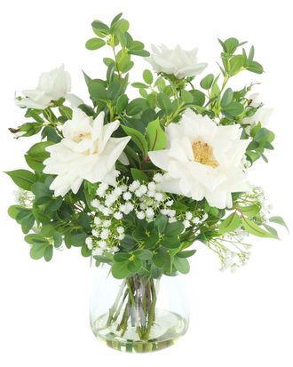 Creative Displays Inc. Handmade Faux Centerpiece With Roses & Babys Breath