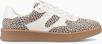 Hush Puppies Womens Hush Puppies MAURA TEXTILE Womens Casual Trainers Leopard Tan - Multi - Size: 5