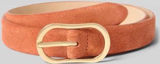 Weinmann Weinmann G&uuml;rtel aus echtem Rindsleder in Velours-Optik in Orange, Gr&ouml;&szlig;e 100