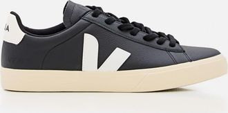 Veja Black Campo Leather Sneakers