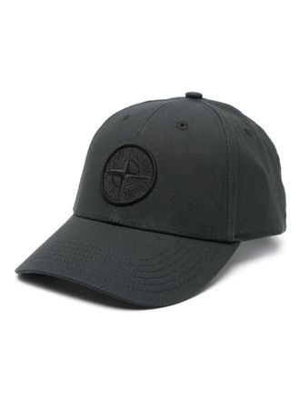 Stone Island Black Logo Baseball Hat