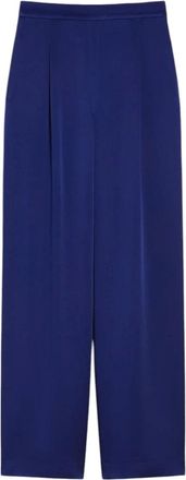 Max Mara Broeken, Dames, Blauw, M, Wijde broek