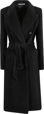 Tagliatore Jole Double-breasted Coat - Dames - Jas met riem - Zwart - XS - Wol - Jassen