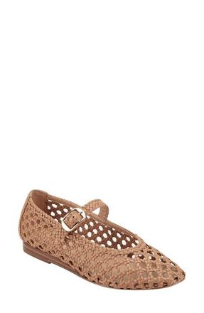Marc Fisher Evonna Mary Jane Flat in Medium Natural at Nordstrom, Size 8.5