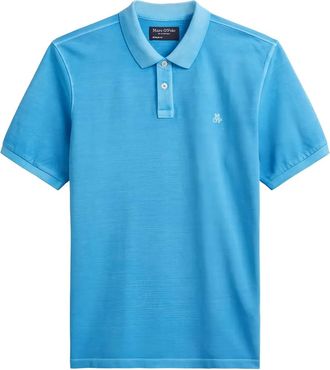 Marc O'Polo logo-embroidered polo shirt - men - Cotton - M - Blue