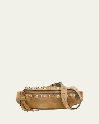 Valentino Garavani Mens Nellcote Suede Belt Bag