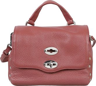 Zanellato Postina Baby - Dames - Handtassen - Rood - ONE Size - Leer - Tassen