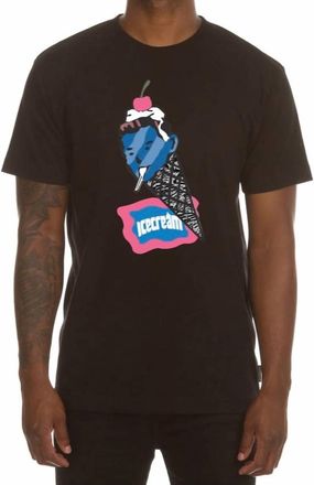 Icecream Coneman Short Sleeve Tee In Black