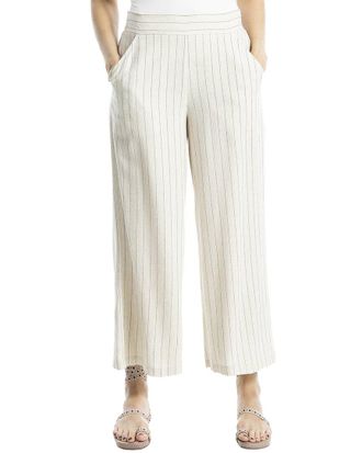 Max Studio Wide Leg Linen-Blend Pant