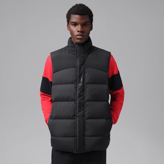 Nike Jordan Mens Jordan Flight Down Vest in Black | IM9166-010
