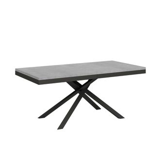 ITYhome Mesa extensible 90x180/440 cm efecto madera, cemento