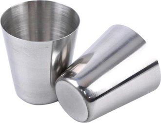OEM Vasos De Acero Inoxidable - Juego De Mini Tazas - Para Beber Al Aire Libre - Aislamiento De Doble Pared - 10 Piezas - Metal