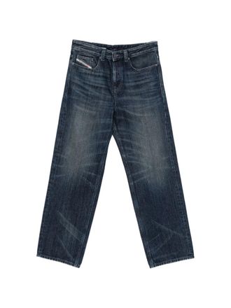 Diesel Wide-Leg Jeans in Silk and Nylon Blend