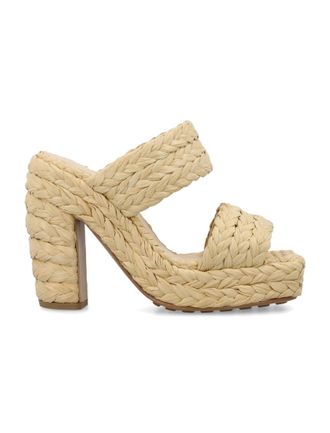 Bottega Veneta Beige Braided Mules