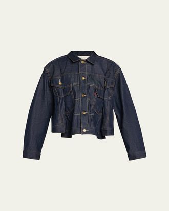 レインスプナー sacai 紺 オレンジ 柄 ブラウス 2 Shop Sacai Online | Nordstrom