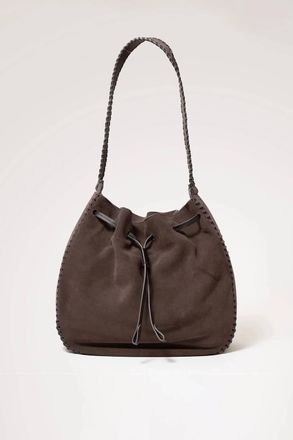 Rails Womens The Firenze Bucket Bag In Dark Brown Suede